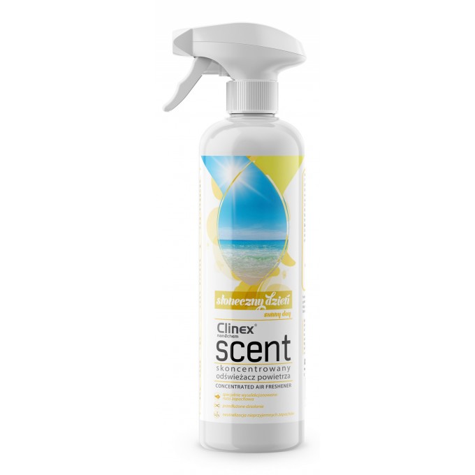 Odświeżacz powietrza CLINEX Scent Słoneczny Dzień 500ml, skoncentrowany