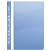 Skoroszyt DONAU, PVC, A4, twardy, 150/160mikr., wpinany, niebieski