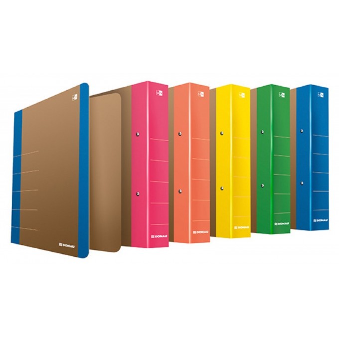 Segregator ringowy DONAU Life, A4/2RD/50mm, żółty