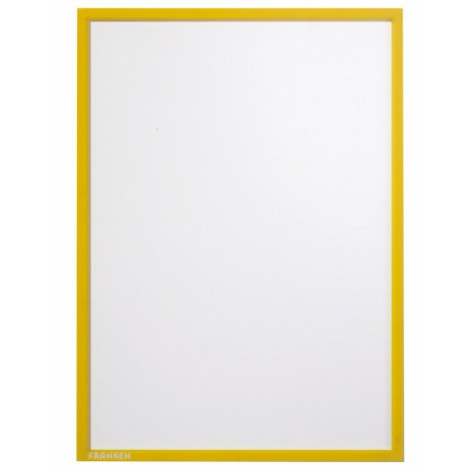 Ramka magnetyczna FRANKEN, A4, żółta