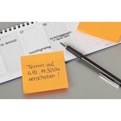 Karteczki samoprzylepne POST-IT® (654-NP24), 76x76mm, 21+3x100 kart., mix kolorów, 3 bloczki GRATIS