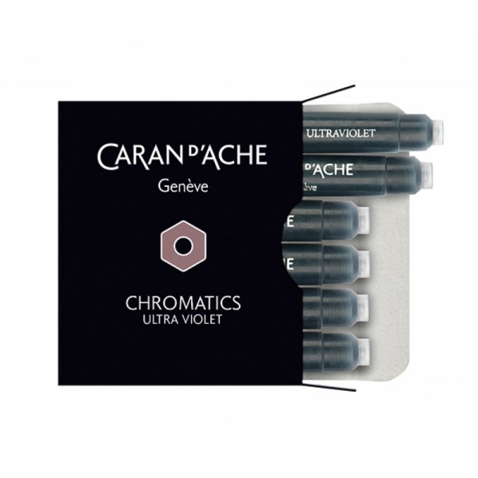 Naboje CARAN D'ACHE Chromatics Ultra Violet, 6szt., fioletowe