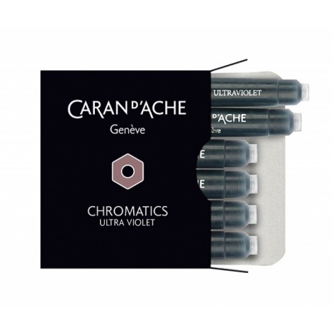 Naboje CARAN D'ACHE Chromatics Ultra Violet, 6szt., fioletowe