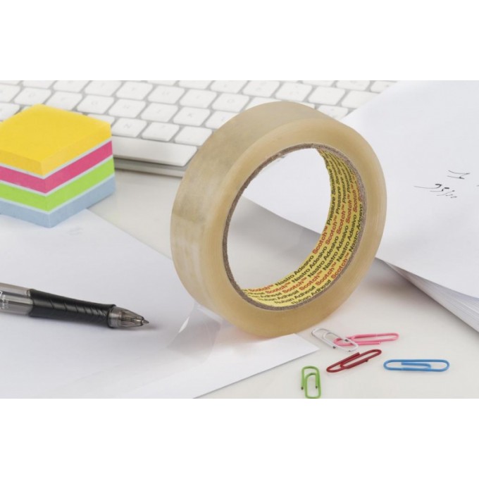 Taśma biurowa ekonomiczna SCOTCH® (508), 19mm, 66m, 8szt., transparentny żółty