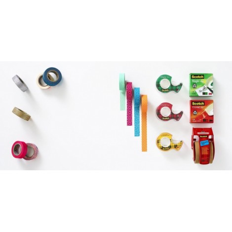 Taśma biurowa SCOTCH® Crystal (6-1975R2), 19mm, 7,5m, 2szt.