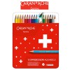 Kredki CARAN D'ACHE Swisscolor Aquarelle, z efektem akwareli, sześciokątne, 18szt., mix kolorów Kredki CARAN D'ACHE Swisscolor Aquarelle, z efektem akwareli, sześciokątne, 18szt., mix kolorów