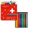 Kredki CARAN D'ACHE Swisscolor Aquarelle, z efektem akwareli, sześciokątne, 18szt., mix kolorów Kredki CARAN D'ACHE Swisscolor Aquarelle, z efektem akwareli, sześciokątne, 18szt., mix kolorów