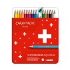 Kredki CARAN D'ACHE Swisscolor Aquarelle, z efektem akwareli, sześciokątne, 18szt., mix kolorów Kredki CARAN D'ACHE Swisscolor Aquarelle, z efektem akwareli, sześciokątne, 18szt., mix kolorów
