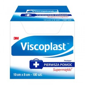 Plastry VISCOPLAST PRESTOPOR, 10x8cm, 100szt.