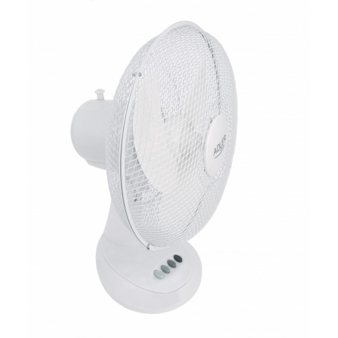 Wentylator ADLER AD 7303, biurkowy, śr. 30cm, 70W, biały