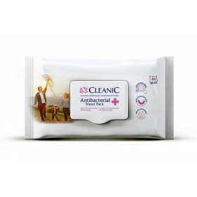 Chusteczki odświeżające CLEANIC Antybacterial Travel, 40szt.