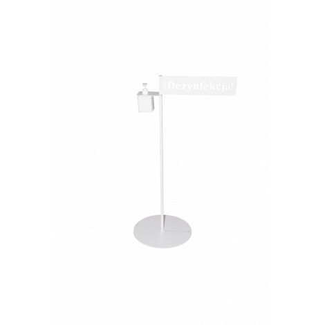 Stojak do dezynfekcji OFFICE PRODUCTS, z dozownikiem, biały