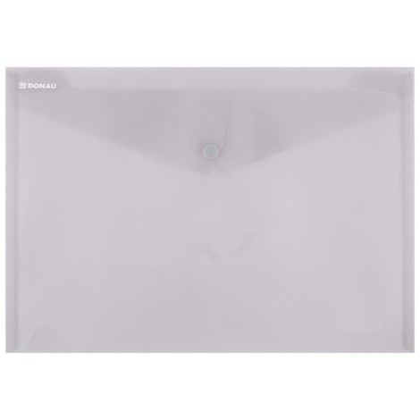 Teczka kopertowa DONAU zatrzask, PP, A4, 180mikr., dymna