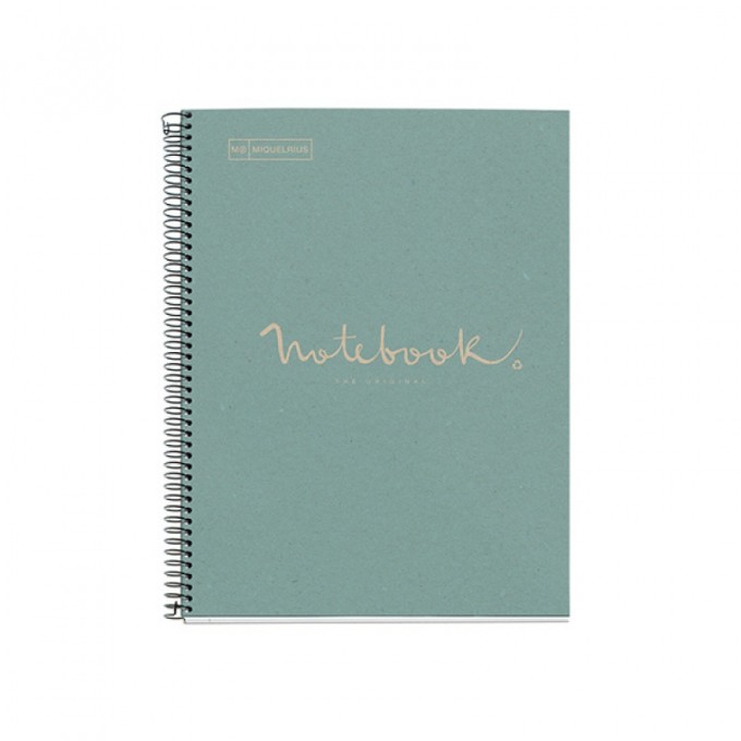 Kołonotatnik MIQUELRIUS NB-1 Emotions, A4, w kratkę, 80 kart., 90g, ekoniebieski
