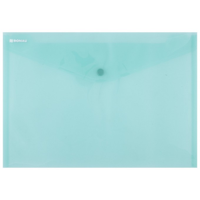 Teczka kopertowa DONAU zatrzask, PP, A4, 180mikr., zielona