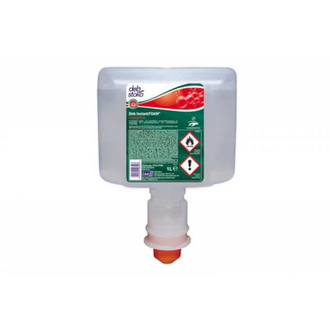 Pianowy środek dezynfekujący DEB Instant Foam Complete, zapas do dozownika, 1000ml