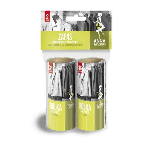 Zapas wymiennych rolek czyszczących ANNA ZARADNA, 2 szt., biały