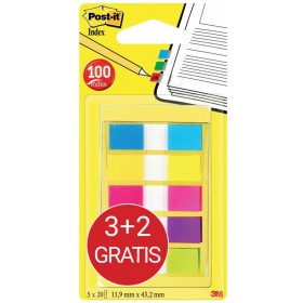 Zakładki indeksujące POST-IT® (683-5CBP), 11,9mmx43,1mm, 3x20+2x20, mix kolorów