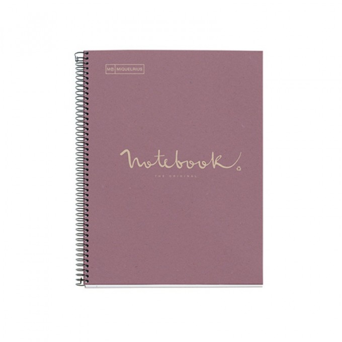 Kołonotatnik MIQUELRIUS NB-1 Emotions, A4, w kratkę, 80 kart., 90g, ekolawendowy