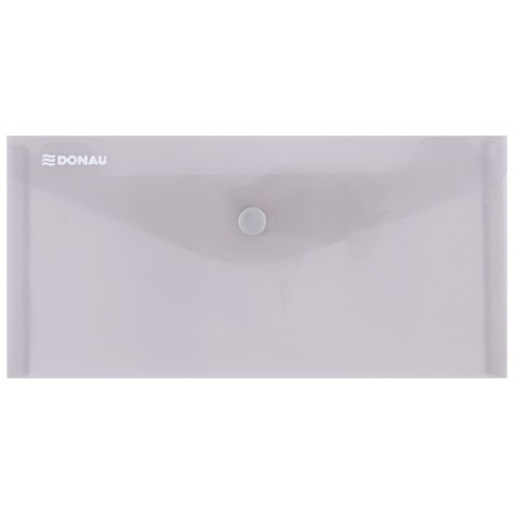 Teczka kopertowa DONAU zatrzask, PP, DL, 180mikr., dymna