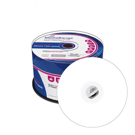Płyta CD-R MEDIARANGE, 700MB, prędkość 52x, 50szt., do nadruku