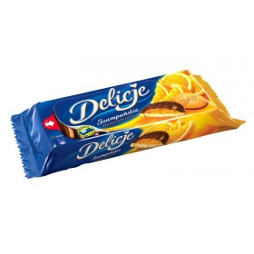 Ciastka DELICJE SZAMPAŃSKIE, 147 g, pomarańczowe