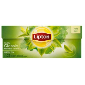 Herbata LIPTON Green Tea, 25 torebek, zielona, klasyczna