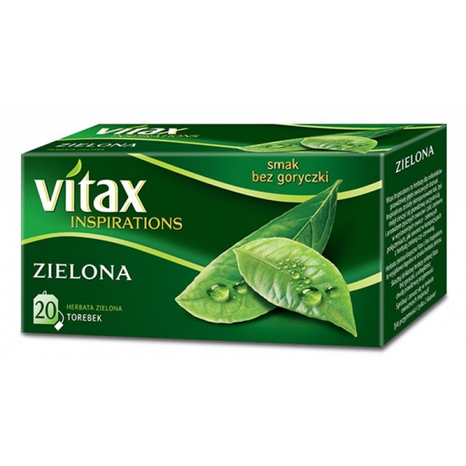 Herbata VITAX Inspirations, zielona, 20 torebek