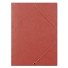 Teczka z gumką DONAU, preszpan, A4, 390gsm, 3-skrz., czerwona