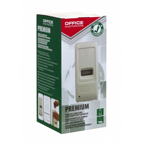 Dozownik do mydła, płynu oraz żelu do dezynfekcji OFFICE PRODUCTS, automatyczny, 1l, biały Dozownik do mydła, płynu oraz żelu do dezynfekcji OFFICE PRODUCTS, automatyczny, 1l, biały