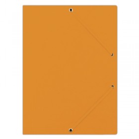 Teczka z gumką DONAU, preszpan, A4, 390gsm, 3-skrz., pomarańczowa
