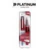 Pióro wieczne Platinum Prefounte Crimson Red, M, w plastikowym opakowaniu, na blistrze, bordowe