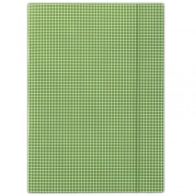 Teczka z gumką DONAU, karton, A4, 400gsm, 3-skrz., zielona w kratę