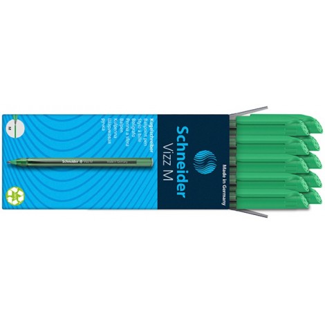 Długopis SCHNEIDER VIZZ, M, 1szt., zielony