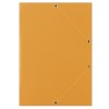 Teczka z gumką DONAU, karton, A4, 400gsm, 3-skrz., pomarańczowa