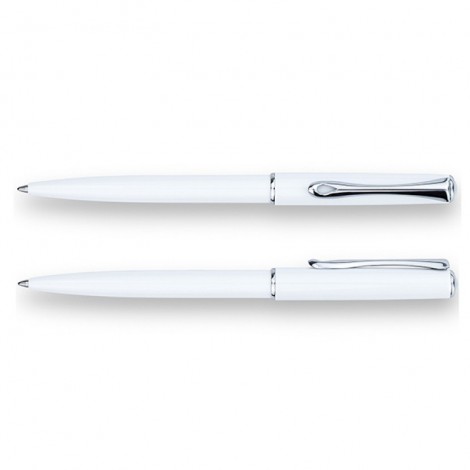 Długopis DIPLOMAT Traveller, biały/chromowany