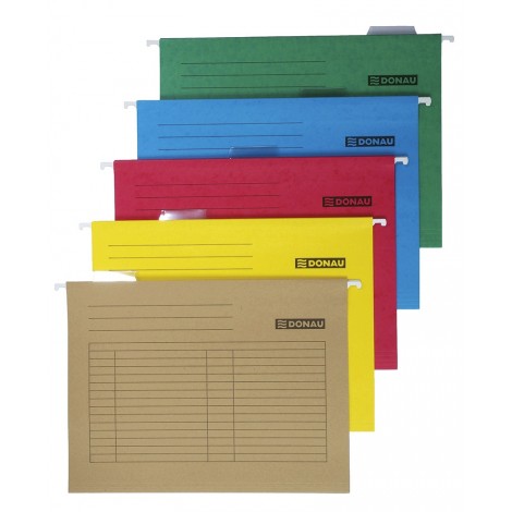 Teczka zawieszkowa DONAU, A4, 230gsm, pomarańczowa
