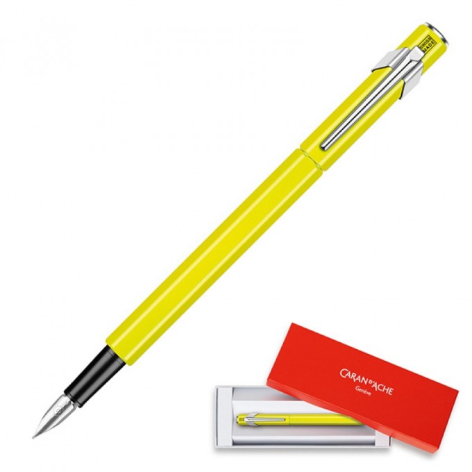 Pióro wieczne CARAN D'ACHE 849 Fluo Line, M, żółte