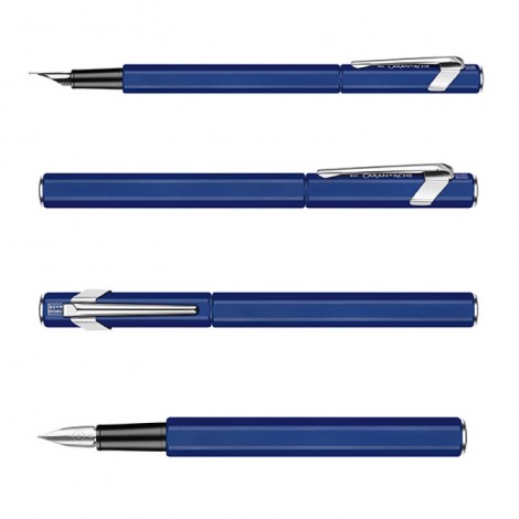 Pióro wieczne CARAN D'ACHE 849, F, niebieskie