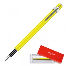 Pióro wieczne CARAN D'ACHE 849 Fluo Line, F, żółte