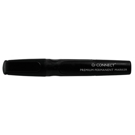 Marker permanentny Q-CONNECT Premium, gum. rękojeść, okrągły, 2-3mm (linia), czarny / KF26105