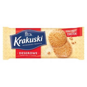 Ciastka KRAKUSKI Deserowe, z cukrem, 200 g