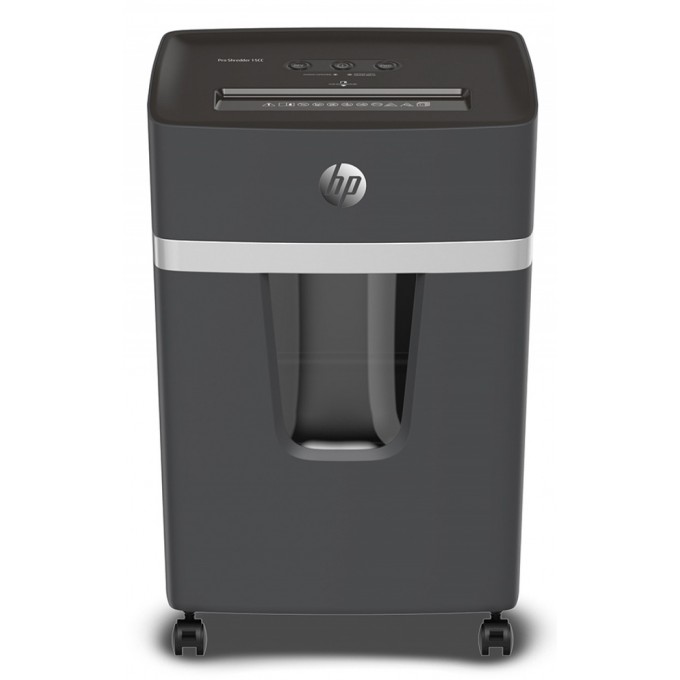 Niszczarka HP PRO SHREDDER 15CC, ścinki, P-4, 15 kart., 20l, ciemnoszara