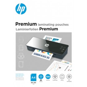 Folie laminacyjne HP PREMIUM, A4, 80 mic, 100 szt., przezroczyste/połysk