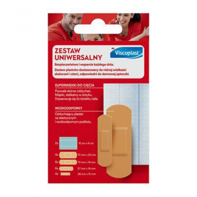 Zestaw plastrów VISCOPLAST, 24szt., mix kolorów