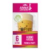 Kubki papierowe ANNA ZARADNA, 200 ml, 6 szt., mix kolorów