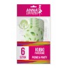 Kubki papierowe ANNA ZARADNA, 200 ml, 6 szt., mix kolorów