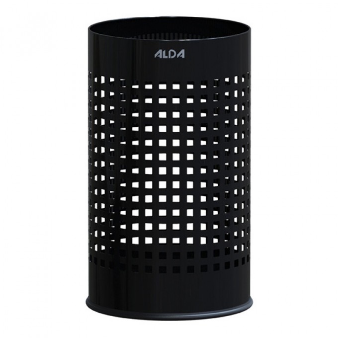 Kosz na śmieci ALDA OFFICER 646A, 18L, stal malowana proszkowo, czarny