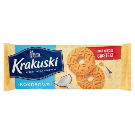 Ciastka KRAKUSKI, kokosowe, 163g