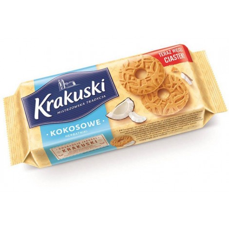 Ciastka KRAKUSKI, kokosowe, 163g